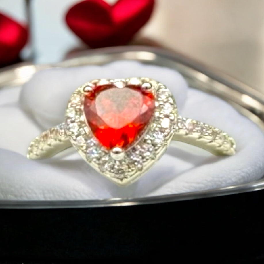 Ruby Heart Ring