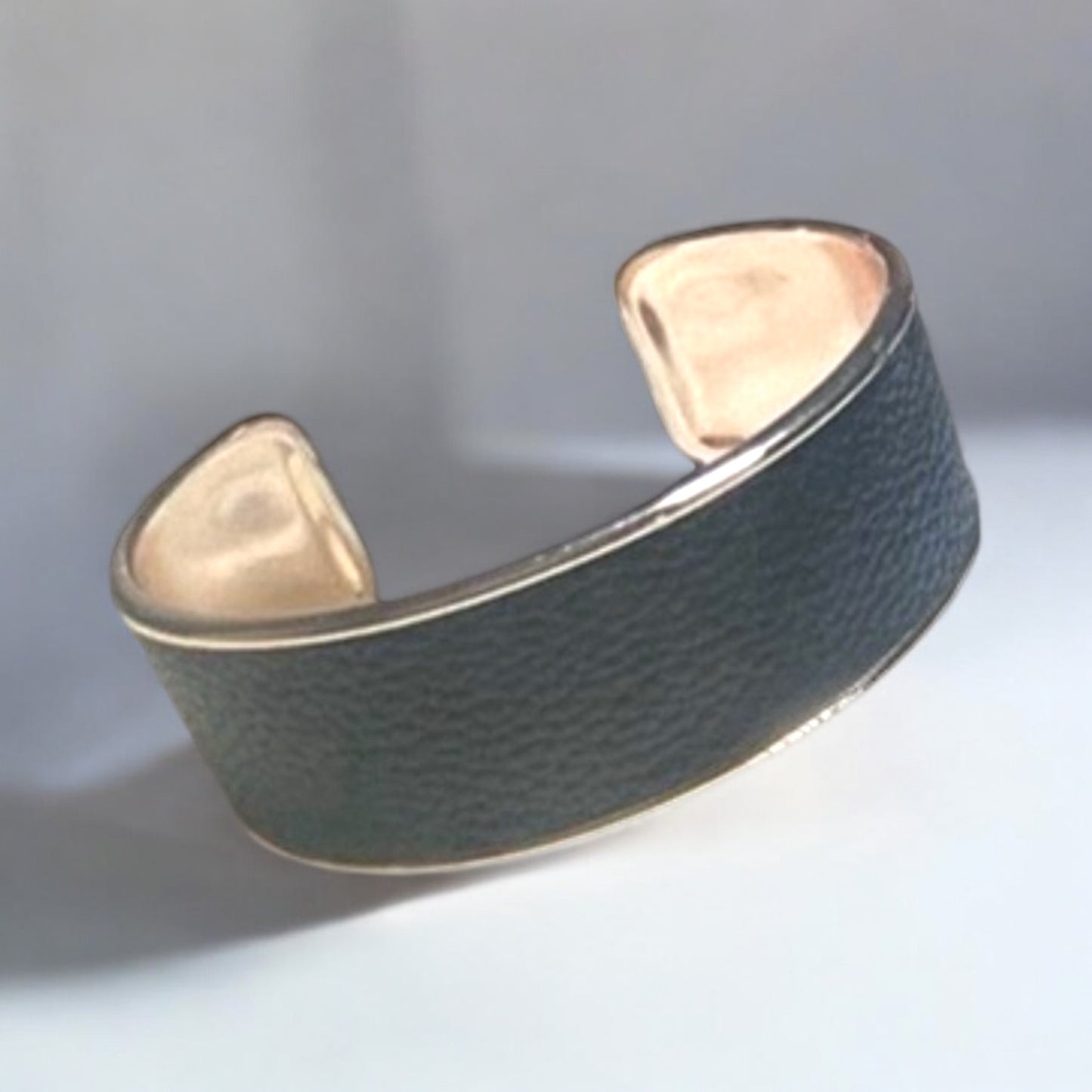 Men’s Metal & Leather Cuff