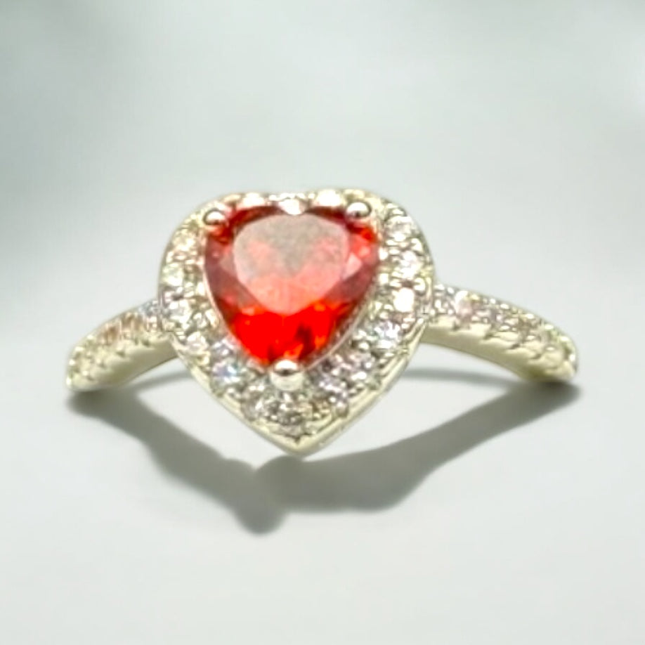 Ruby Heart Ring