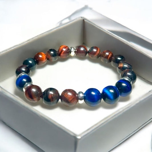 Red & Blue Tigers Eye